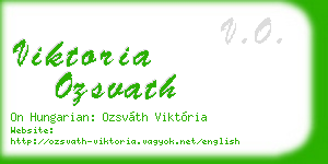 viktoria ozsvath business card